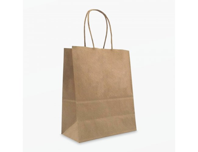 SACOLA KRAFT PRESENTE PARDA P - PERSONALIZADA (M�N. 100 UN)